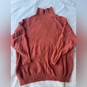 Aritzia Wilfred burnt orange sweater